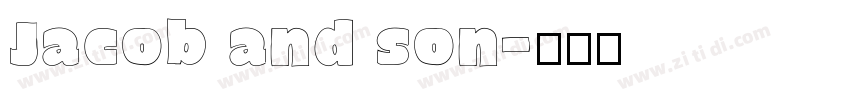 Jacob and son字体转换